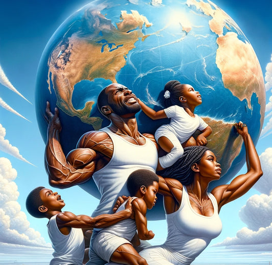 Us Against the World 18 x18