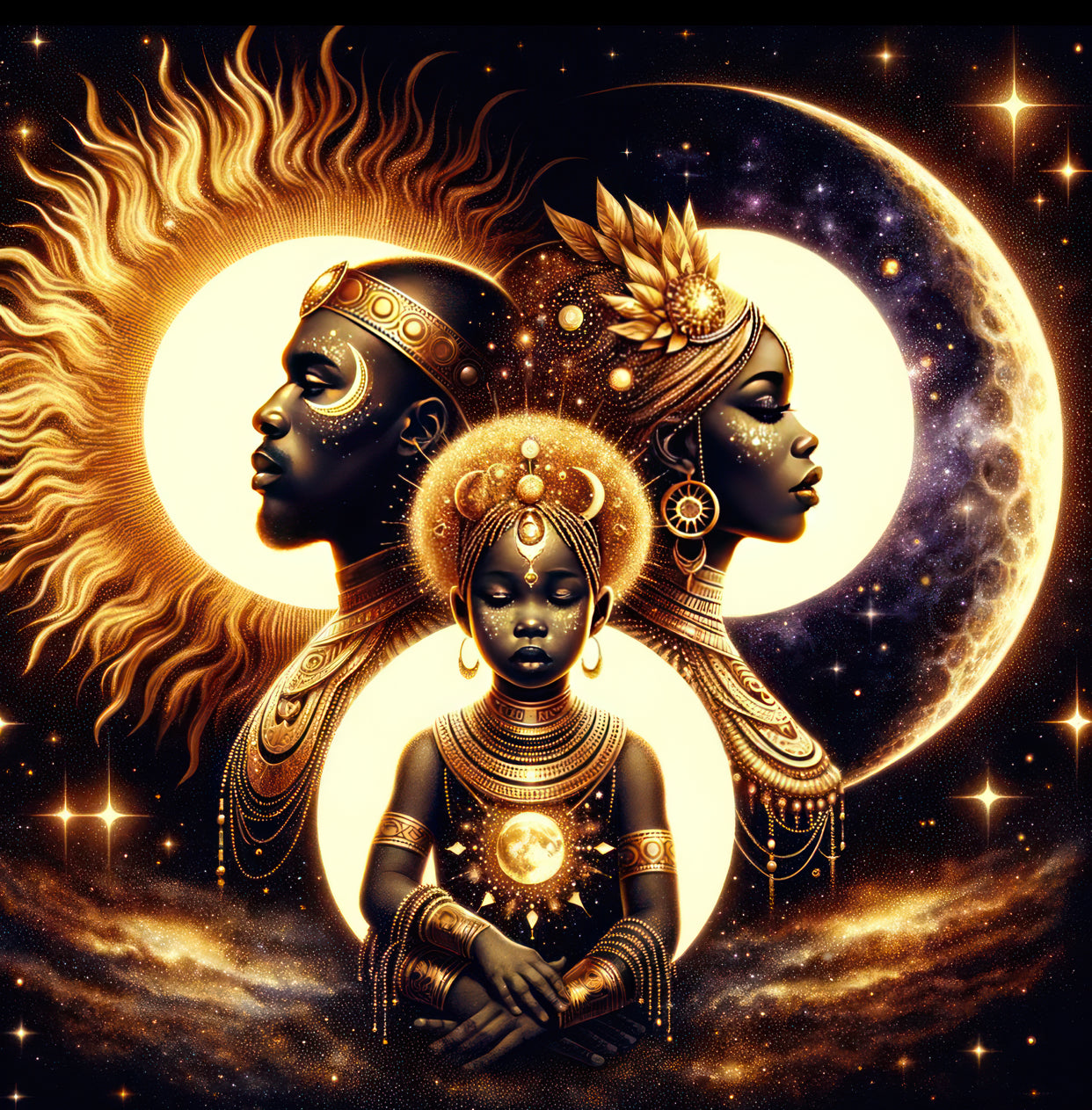 Sun, Moon and Star