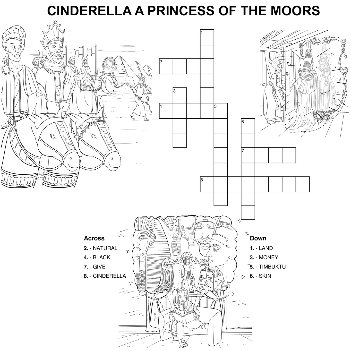 Urbantoons Cinderella Coloring Book Bulk / Wholesale 25 units - UrbanToons Inc.