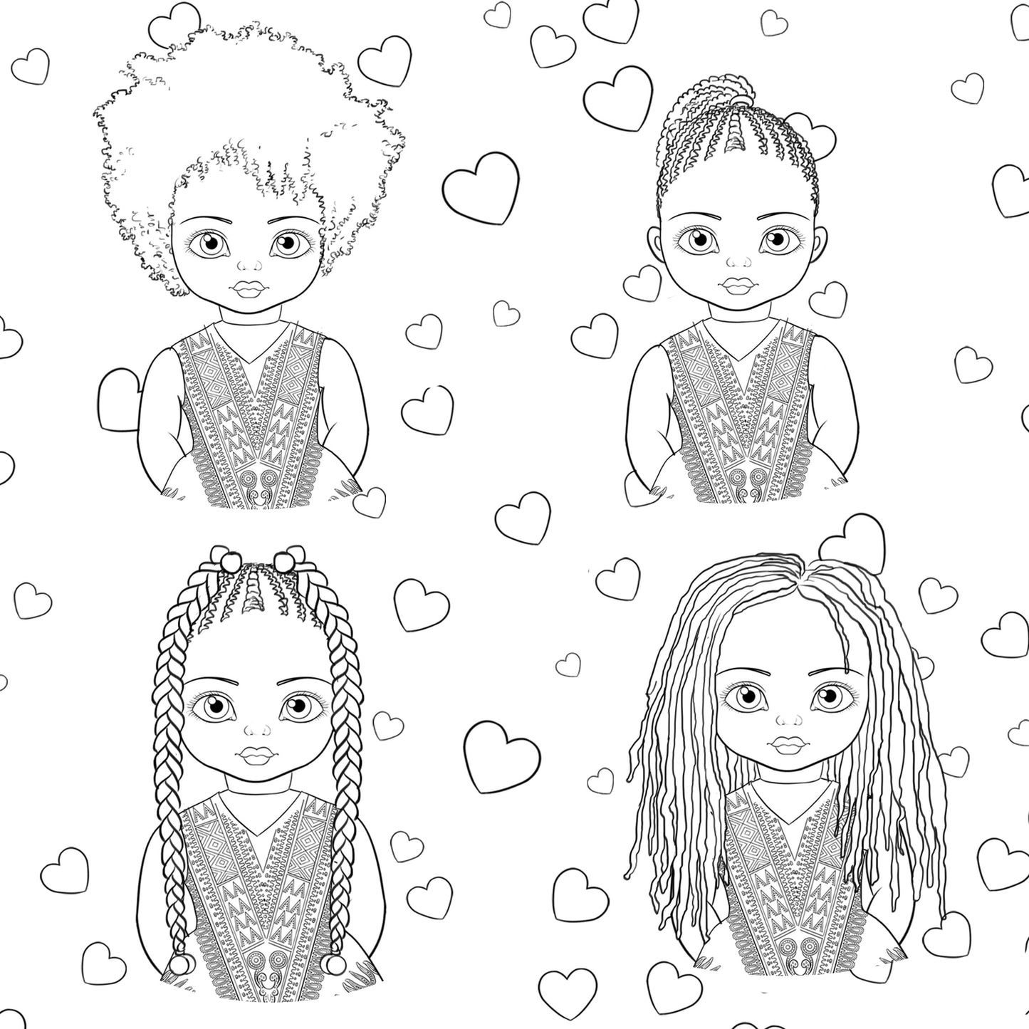 Urbantoons, "I Love My Natural Crown." COLORING BOOK - UrbanToons Inc.