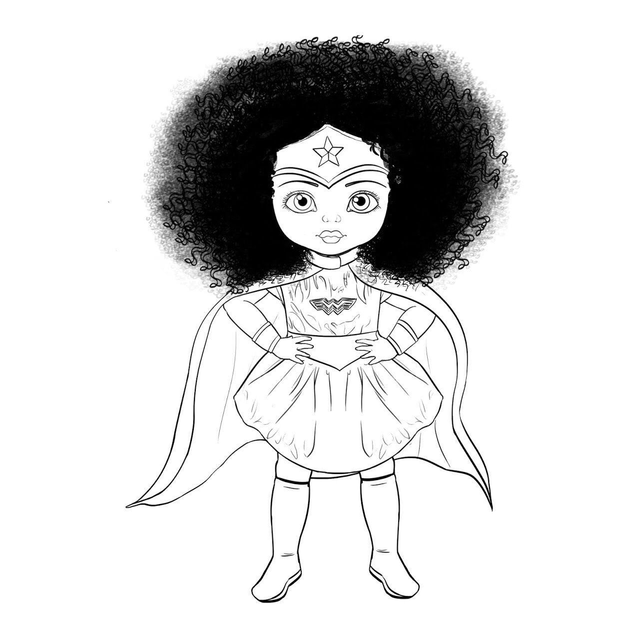 Melanin Woman Digital Download - UrbanToons Inc.