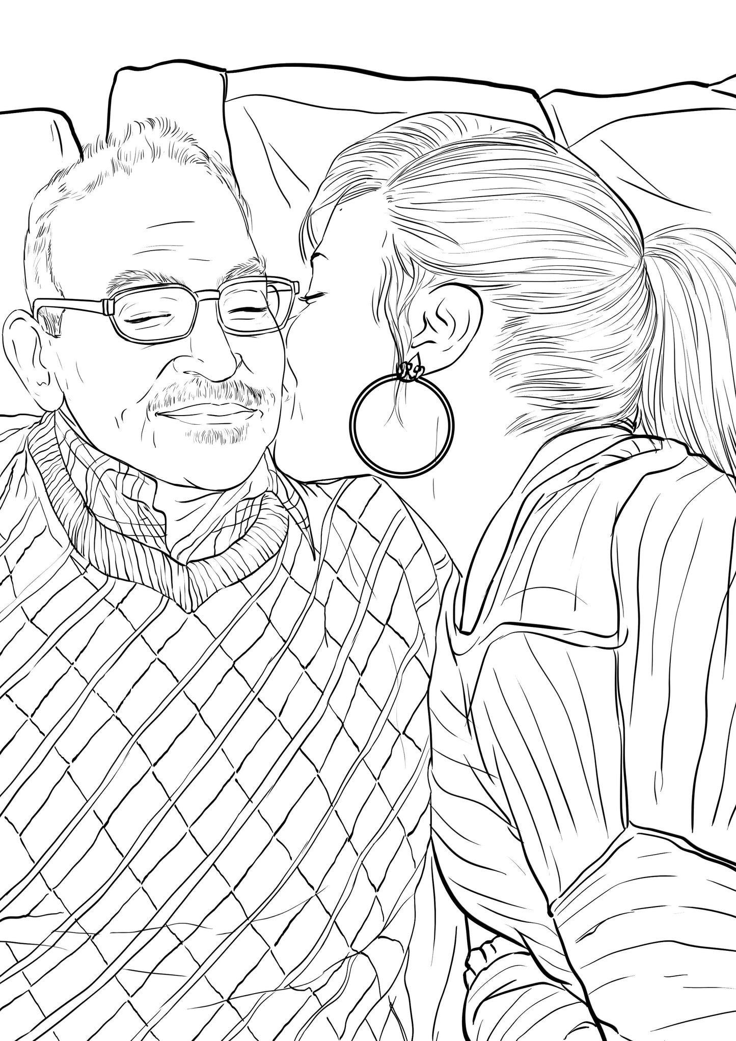 Urbantoons Family Illustrated Portrait (Maximum 3 people) - UrbanToons Inc.