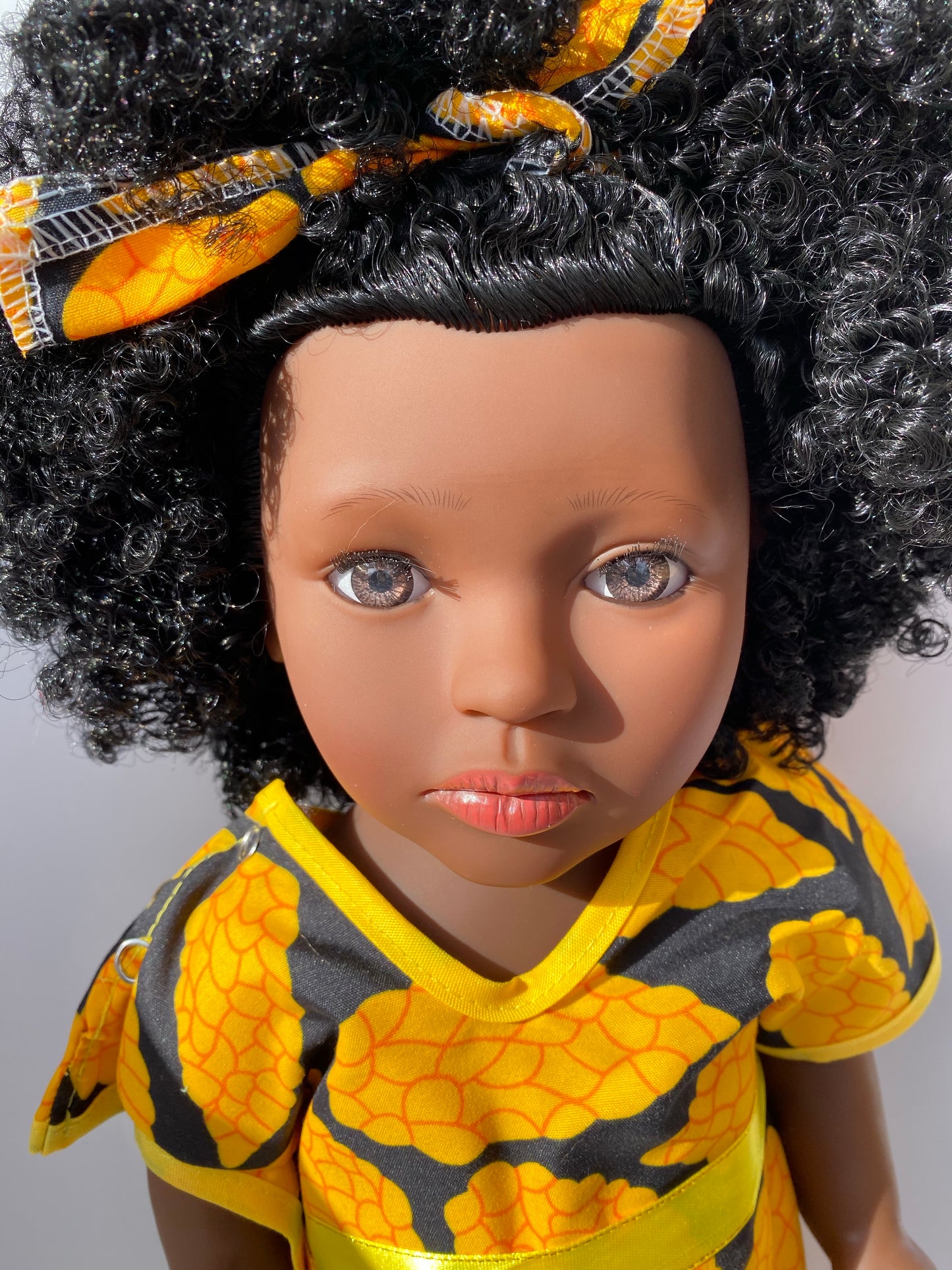 Shakura African Print Yellow Dress FREE Book (Limited collection) - UrbanToons Inc.