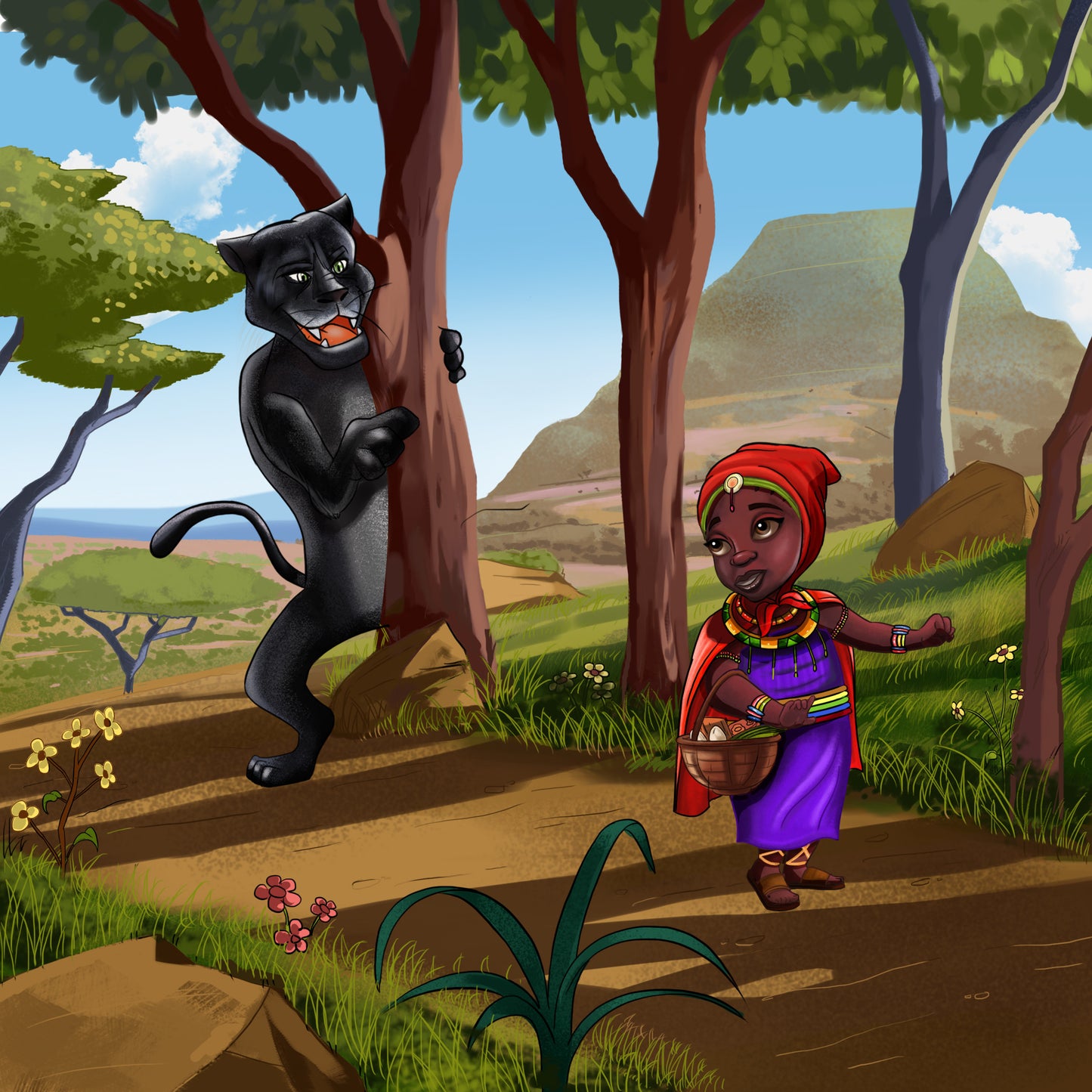UrbanToons Little Red Riding Hood and the Masai Warriors - UrbanToons Inc.