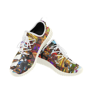 Urbantoons Sneakers Grus Men's Breathable Woven Running Shoes (Model 022) - UrbanToons Inc.