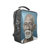 Dr Sebi Vegan Leather Black Square Backpack (Model 1618) - UrbanToons Inc.