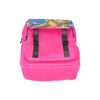 Urbantoons Cinderella Book Bag Pink Casual Shoulders Backpack (Model 1623) - UrbanToons Inc.
