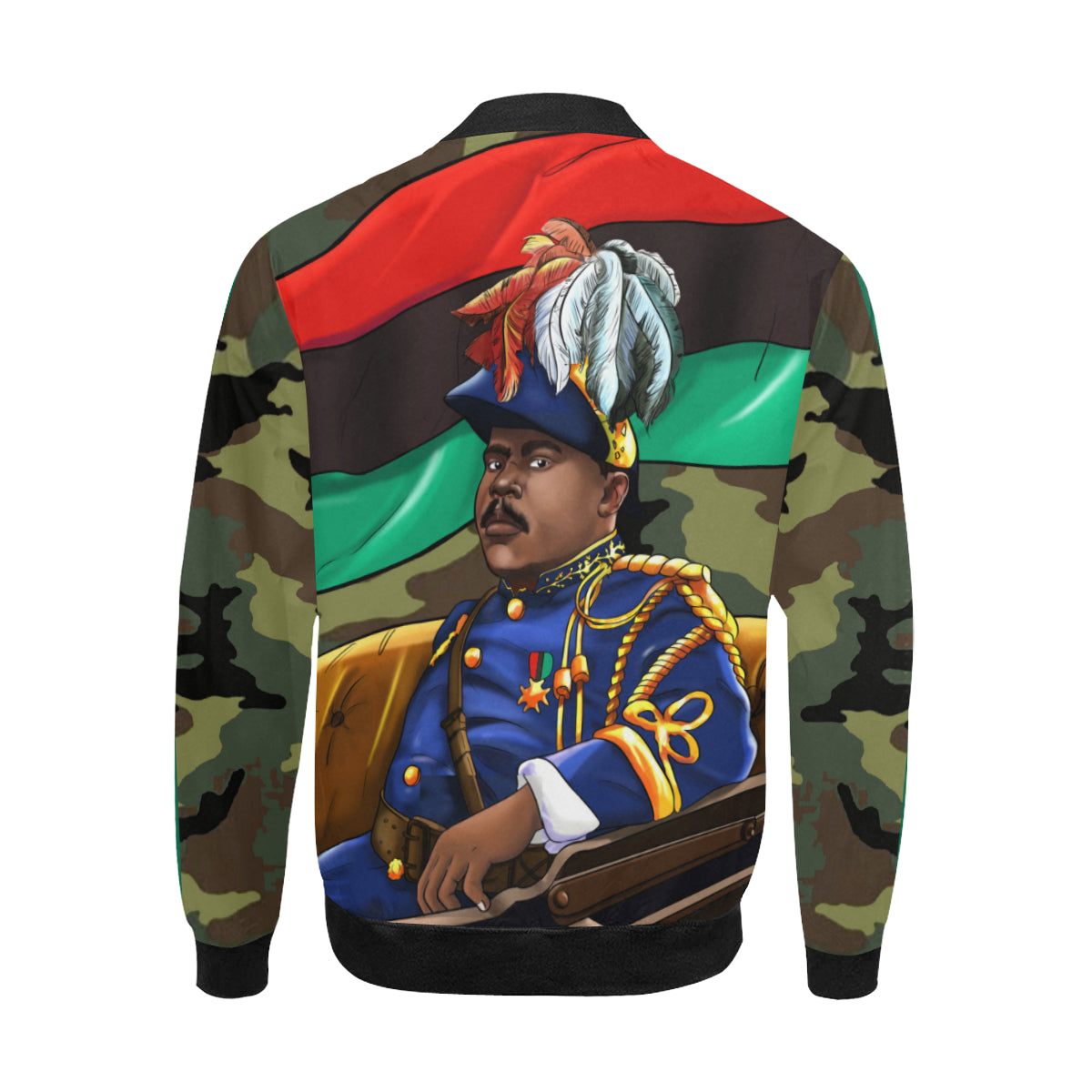 Marcus Garvey Army Bomber Jacket for Men - UrbanToons Inc.
