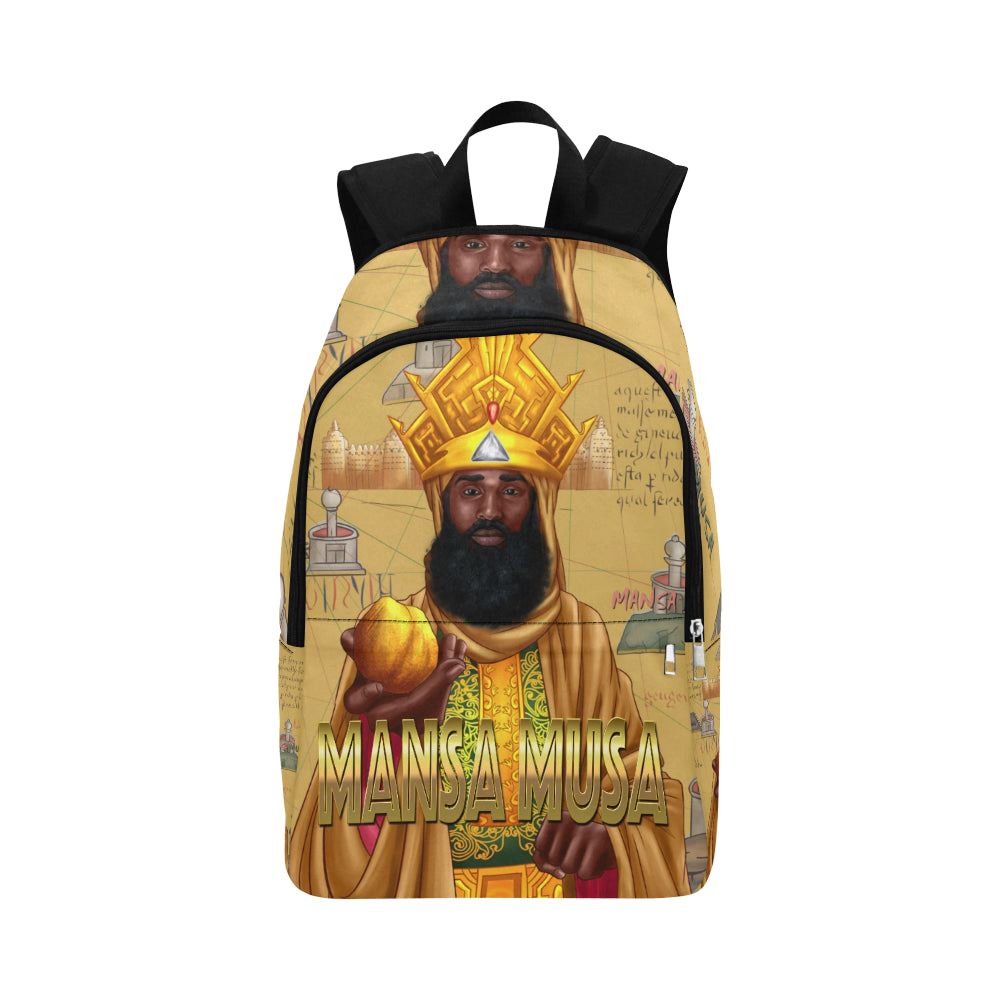 Mansa Musa (Adult) Fabric Backpack for Adult (Model 1659) - UrbanToons Inc.