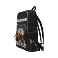 Huey P Newton Slim Bookbag Unisex Slim Backpack (Model 1664) - UrbanToons Inc.