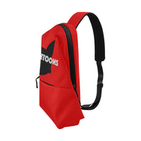 Urbantoons Red fanny pack Chest Bag (Model 1678) - UrbanToons Inc.
