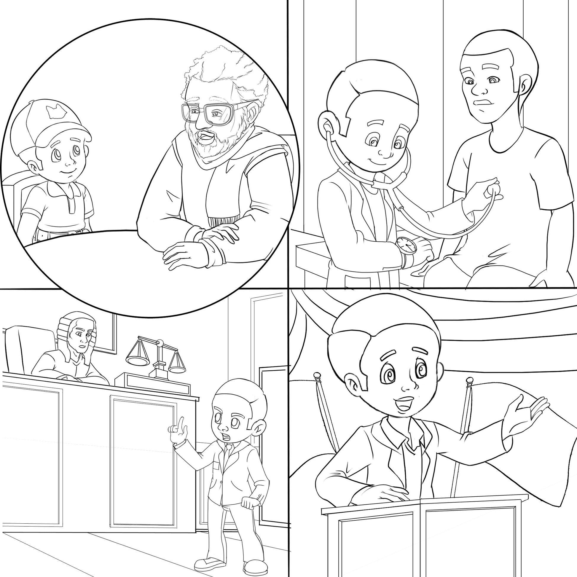 Urbantoons Pinocchio COLORING BOOK - UrbanToons Inc.