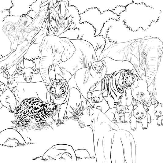Panther Pride ( Download, Print & Color)