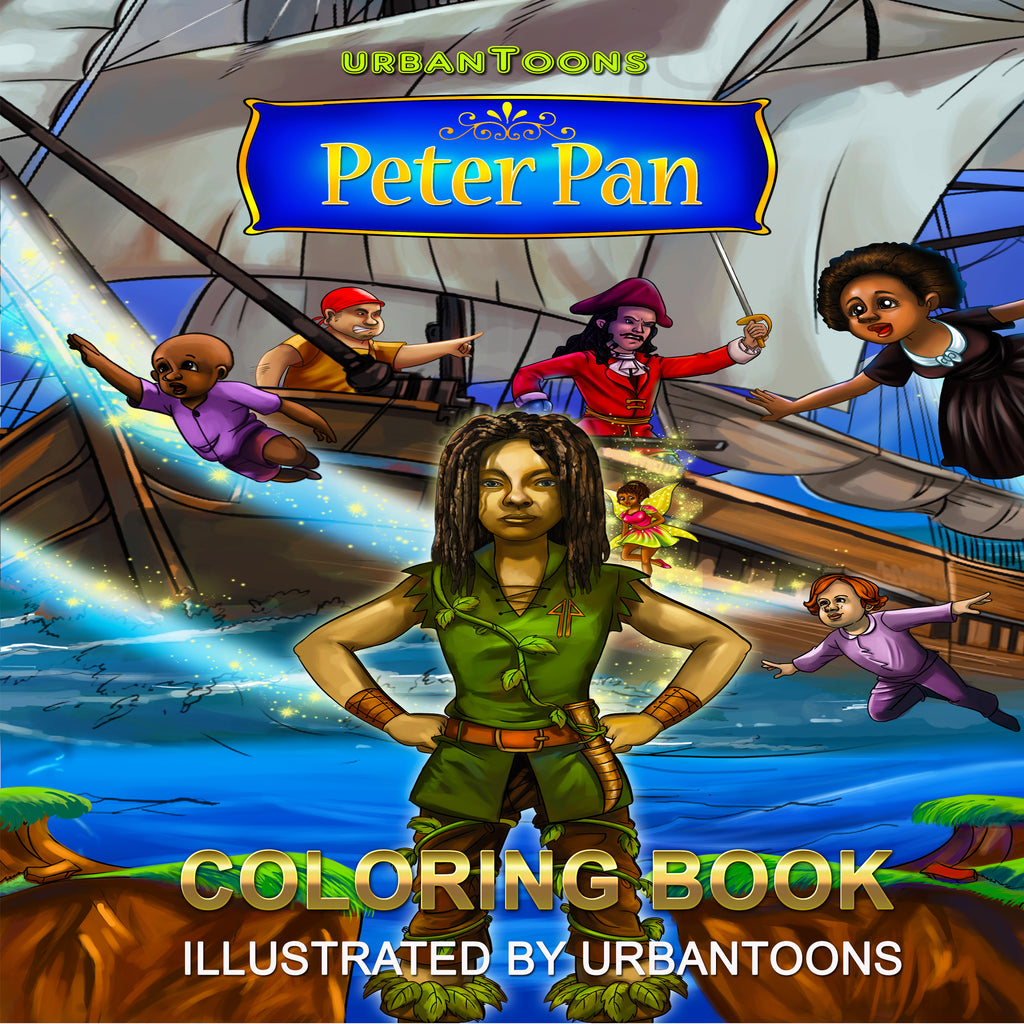 Urbantoons Peter Pan COLORING BOOK - UrbanToons Inc.