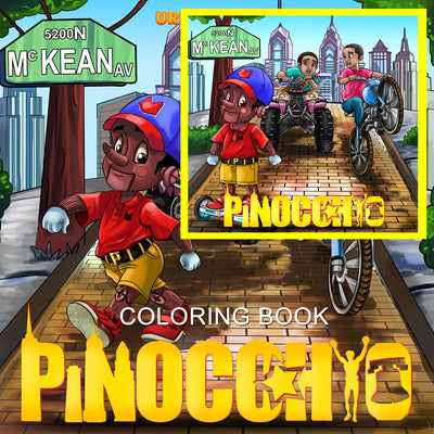 Urbantoons Pinocchio (BOOK AND COLORING BOOK) - UrbanToons Inc.