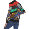 Urbantoons Marcus Garvey Lady's Bomber All Over Print Bomber Jacket for Women (Model H19) - UrbanToons Inc.